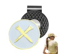 Magnetic Golf Ball Marker Hat Clip | Metal Golf Ball Marker with Hat Clip Accessory - Bag Accessories for Hats Pants Gloves Bags Visors Belts