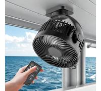 Magnetic Golf Cart Fan with LED Display, 12000mAh Rechargeable Portable Fan, Dual Magnets, Light & Timer, Suitable for EZGO Club Car Yamaha, Golf Cart Accessories 2026