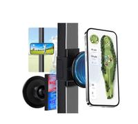 Magnetic Golf Cart Phone Holder with Strong Magnets & Safety Strap Double Protection Fit for Magsafe iPhone/Galaxy/Google Pixel, Golf Cart Phone Mount Compatible with EZGO/Club Car/Yamaha/ICON