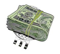 Magnetic Golf Marker - Dollar Design Ball Marker, Metal Cap Clip | Strong Hold, Durable-Alloy Tool, Portable Hat Clip, Stylish Putting Helper, Lightweight Gear, Practical Course Equipment for Players