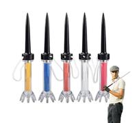 Magnetic Golf Tee Holder - Flexible Magnet Practice Tool, 5 pics Golf Ball Support | Swing Alignment Training Equipment, Reusable Tee Positioning for Father Dad Husband Backyard Driving Range Course