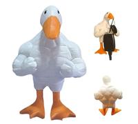 Magnetic Goose Duck Key Holder,Muscular Goose Duck Statue,Magnetic Muscular Goose Resin Statue Key Storage Rack,Interesting Muscular Goose Magnetic Key Holder,Goose Gifts for Family Cute Room Decor