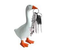 Magnetic Goose Duck Key Holder Resin Goose Duck Shape Key Storage Hanging Rack Home Decoration,Animal Figurines Mini Tool Holder for Kitchen Office Bathroom Living Room Decor