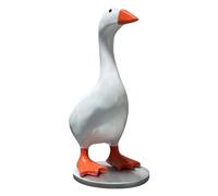 Magnetic Goose Key Holder Cute Duck Statue Key Hanger Desk Decor(Duck with Base)