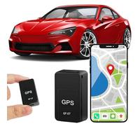 Magnetic GPS Tracker for Vehicles, Mini Portable Car GPS Tracker Global Coverage Location Real-Time Tracking for Kids Pets Luggage Anti-Theft Hidden Mini Device via App/SMS Alerts with 20-Day Battery