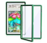 Magnetic Graded Card Case, Premium Aluminum Alloy Protector with 9-Point Lock, Personalized Slab Bumper for 35PT PSA/CGC/CSG, Drop-Tested & UV Resistant, Ideal for Display & Long-Term Storage (Green)