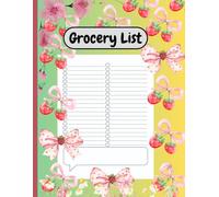 Magnetic Grocery List Notepad for Fridge: Tear-Off Shopping List Pad with Strong Magnet, Meal Planner & Checklist, Easy Grocery Organizer Sheets for Kitchen (8.5" x 11")