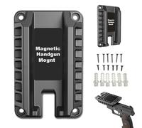 Magnetic Gun Mount for Car,Gun Magnet Mount,Gun Holder for Car,35 lb,Concealed,Secure,Scratch Resistant,for Cars,Trucks,Desks,Safes and Walls (Black)