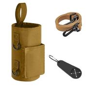 Magnetic Gym Bag, Non-Slip Sling Bag, Portable Bottle Holder, Sturdy Polyester, Lightweight Design, Great for Men and Women's Gym Accessories, 20.5 x 10 cm, Khaki, Se référer au descriptif, Refer to