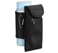 Magnetic Gym Bag Water Bottle Carrier - Diving Cloth Insulated 40oz Lightweight Design | Portable Car Cup Sleeve Large Capacity Magnetic Holder | Secure Drink Transport Accessory For Fitness Travel Wo