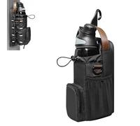 Magnetic Gym Bag Water Bottle Carrier Holder with Phone Pockets, Diameter 4.7" Water Bottle Carrier with Shoulder Strap, Magnets Gym Water Bottle Sling Bag for Women Men Gym Running Travel Work