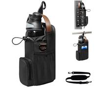 Magnetic Gym Bag, Water Bottle Holder Sling Carrier with Crossbody Shoulder Strap, Multi-Functional Sport Water Bottle Organizer, Gym Accessories for Men Women, Small Pouch for Fitness, Travel, Sports