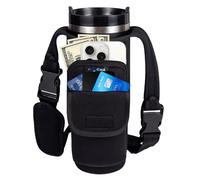 Magnetic Gym Bags for Men & Women - Magnetic Bag Company Water Bottle Sling Bag for Stanley Cups | Water Bottle Holder with Card Pockets, AirPod Case for Fitness, Hiking, Workouts, Black, Magnetic Gym