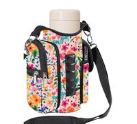 Magnetic Gym Bottle Pouch | Sling Bag for Company - Water Bottle Storage Pouch with Multiple Pockets for Mobile Phone, Keys, Wallet Or Headphones