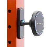 Magnetic Gym Phone Mount for MagSafe Accessories - Dual Magnet Stand for iPhone 17 and Android compatible with MagSafe Phone Stand with Alloy Base - Gym Essentials for Workouts Recording, Home, Garage