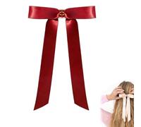 Magnetic Hair Bow Clips, Strong Hold No-Slip Seamless 2-in-1 Design, Mini Butterfly Hair Clips for Styling, Damage-Free Invisible Grip Accessories for Women & Girls (1 x Red)