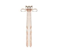 Magnetic Hair Clip Bow - Extra Long 40cm Butterfly Ribbon, No-Slip Magnetic Braid Decoration, 6cm Wide Bow Integrated Styling Clip, Durable Lightweight PP Satin For Wedding Performance School