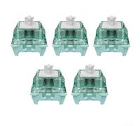 Magnetic Hall Effect Linear Keyboard Switches with Adjustable Pre-Travel, 20mm Long Spring for Fast Rebound, Custom Mechanical Gaming and Office Keypad Parts, Green, 5