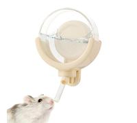 Magnetic Hamster Dispenser, 150ml No-Drip Bottle, 3.74x5.35 Inch Feeder with Secure Mount, Resin and Glass Station, Modern Style Pet Accessory, Hydration Tool for Gerbil and Tank