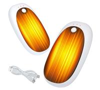 Magnetic Hand Warmers Rechargeable 2 Pack,6000mah Electric Handwarmers Ultra Thin Light Portable,Rechargeable Pocket Electric Hand Warmer Reusable,3 Levels Heat For Men Women Outdoor Sports Gifts