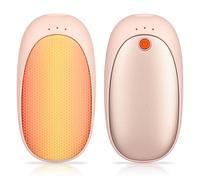 Magnetic Hand Warmers Rechargeable 2Pack, 6000mAh Electric Portable Pocket Handwarmers/ 3 Heating Modes/ 20Hrs Long Heating/Type-C Electric Split/Gifts for Women Men, Outdoor Camping (Pink)