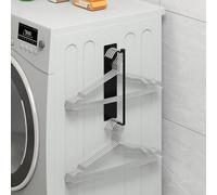 Magnetic Hanger Organizer, Thipoten Hangers Holder for Washing Machine, Holding up to 30 Velvet/Wire/Plastic Hangers, Perfect Space Saver for Laundry Room (1, Black)