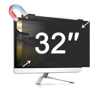 Magnetic Hanging Computer Privacy Screen Filter for 32 Inch, Removable Anti Spy Anti Scratch Blue Light Privacy Shield, Eye Protection Blue Light Filter
