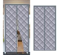 Magnetic Heat-Insulating Door Curtain, Thickened Cotton Door Curtain, Warm Windproof and Soundproof Curtain, Insulation in Winter, Warm in Winter and Cool in Summer (80 x 205 cm)