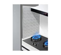 Magnetic Heat Shield Panel - Fireproof Aluminum Board to Protect Cabinets, Wall & Fridge from Stove/Oven Heat, No Drill Splash Guard for Kitchen (50x70cm)