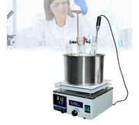 Magnetic Heating Stirrer for Laboratory, Digital Constant Temperature Heating Hot Plate, Dual Water Oil Bath Stirring for Sample Processing