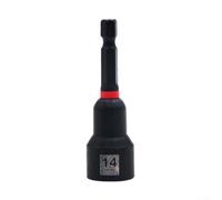 Magnetic Hex Nut Driver 65mm Socket Adapter for Drill - for Versatile Steel Extension Sleeve Machinery Work 10mm(14mm)