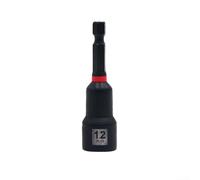 Magnetic Hex Nut Driver 65mm Socket Adapter for Drill - Rust Resistant Extension Sleeve Appliance Repair 6mm(12mm)