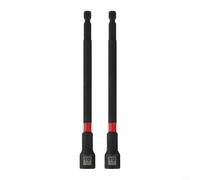 Magnetic Hex Nut Driver Screwdriver 150Mm Socket Drill Extension Sleeve Chrome Vanadium Steel in（2Pcs Inch Shank Socket Adapter for Wrench and Set 1/4 10Mm）