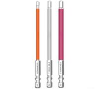 Magnetic Hex Screwdriver Bits 110mm Extended Length for For IMPACT Duty Use and Drill Driver Compatibility Multiple Sizes (3mm 4mm 5mm)