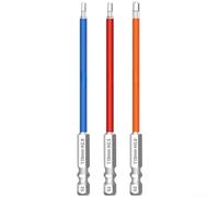 Magnetic Hex Screwdriver Bits 110mm Extended Length for For IMPACT Duty Use and Drill Driver Compatibility Multiple Sizes (7pcs)