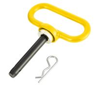 Magnetic Hitch Pin - Heavy Duty Ultra Strong Neodymium Magnet Trailer Gate Pin for Easy One-Handed Hook On & Off, for Lawn Mower Trailer Hitch Pin and Tow Behind Attachments ( Yellow）