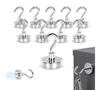 Magnetic Hooks Extra Strong 20 x 33 mm Tensile Strength 9 kg Pack of 10