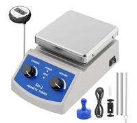 Magnetic Hot Plate Stirrer with Thermometer and Stirring Bar, 180W Hot Plate Stirrer, 100-2000RPM Hot Plate Magnetic Stirrer
