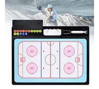 Magnetic Ice Hockey Training Board 45 x 34 cm Double-Sided with Dry Erase Marker Surface, Smooth Writing and Easy to Carry for the