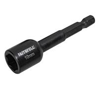 Faithfull Magnetic Impact Nut Driver 10Mm X 1/4In Hex