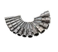 Magnetic Impact Nut Driver Socket Set Metric 6mm~19mm Impact Grade Nut Setters 6.35mm Hex Shank Drill Bit Adapter Drill Tool for Electric Drill(6 to 19mm)