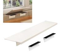 Magnetic Indoor Window Sill Extender Shelf No Drill Detachable Cat Perch Table Metal Ledge Extension for Cats (White 40x25cm / 15.75"x9.88")