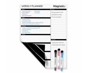 Magnetic Innovations Large A3 Dry Wipe Magnetic Whiteboard, Ideal as a Weekly Family Planner | Meal Planner | Memo Board | Calendar | Homework Planner