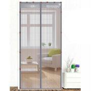 Magnetic Insect Door Net Screen Door Bug Keep Insects Out Mosquito Fly Insect Mesh Guard 2 Colour 20 Sizes 8 Day Delivered Easy to Use for Balcony Sliding Doors Living Room(Grey, 210x205cm)
