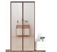 Magnetic Insect Door Net Screen Door Bug Keep Insects Out Mosquito Fly Insect Mesh Guard 2 Colour 20 Sizes 8 Day Delivered Easy to Use for Balcony Sliding Doors Living Room(Light Brown,160x210cm)