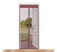 Magnetic Insect Screen Door Curtain Hands-Free Fly Mesh Keeps Bugs Out Allows Cool Air in Pet & Child Friendly Striped Design 200 x 270 cm (W x H)