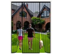 Magnetic Insect Screen Door for Patio Double-Sided Mesh Mosquito Net Outdoor Magnetic Curtain for Balcony Sliding Door Bug Protection Easy Installation CT-Safe Insect Shield