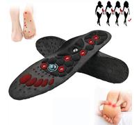 Magnetic Insole Massage Insole, Magnet Therapy Insoles, Acupressure Insoles Reflexology Insoles, Fatigue Relieving Health Care Foot Massage Reflexology Unisex,S,2 Pairs