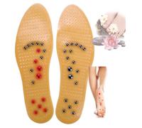 Magnetic Insoles For Slimming Insoles Work Shoes Relieve Plantar Fasciitis,Magnetic Therapy Insoles For Arch Support,Orthopedic Acupressure Insoles - Reflexology Massag(Size:2 pairs,Color:Yellow)
