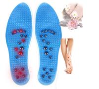 Magnetic Insoles For Slimming Insoles Work Shoes Relieve Plantar Fasciitis,Magnetic Therapy Insoles For Arch Support,Orthopedic Acupressure Insoles - Reflexology Massage Insol(Size:2 pairs,Color:Blue)